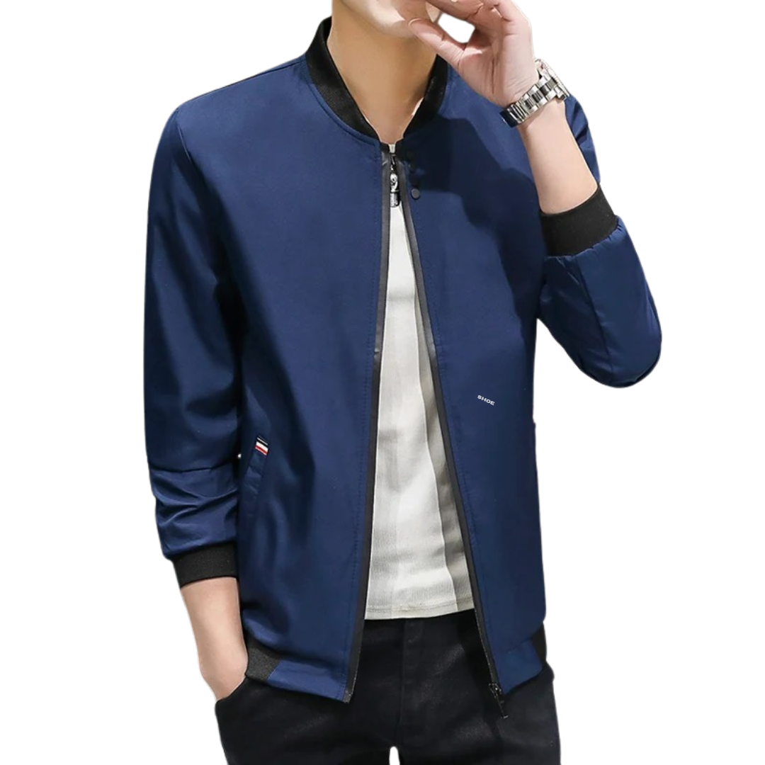 Men's zip-up windbreaker jacket