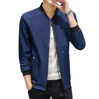 Men's zip-up windbreaker jacket