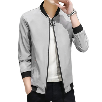Men's zip-up windbreaker jacket