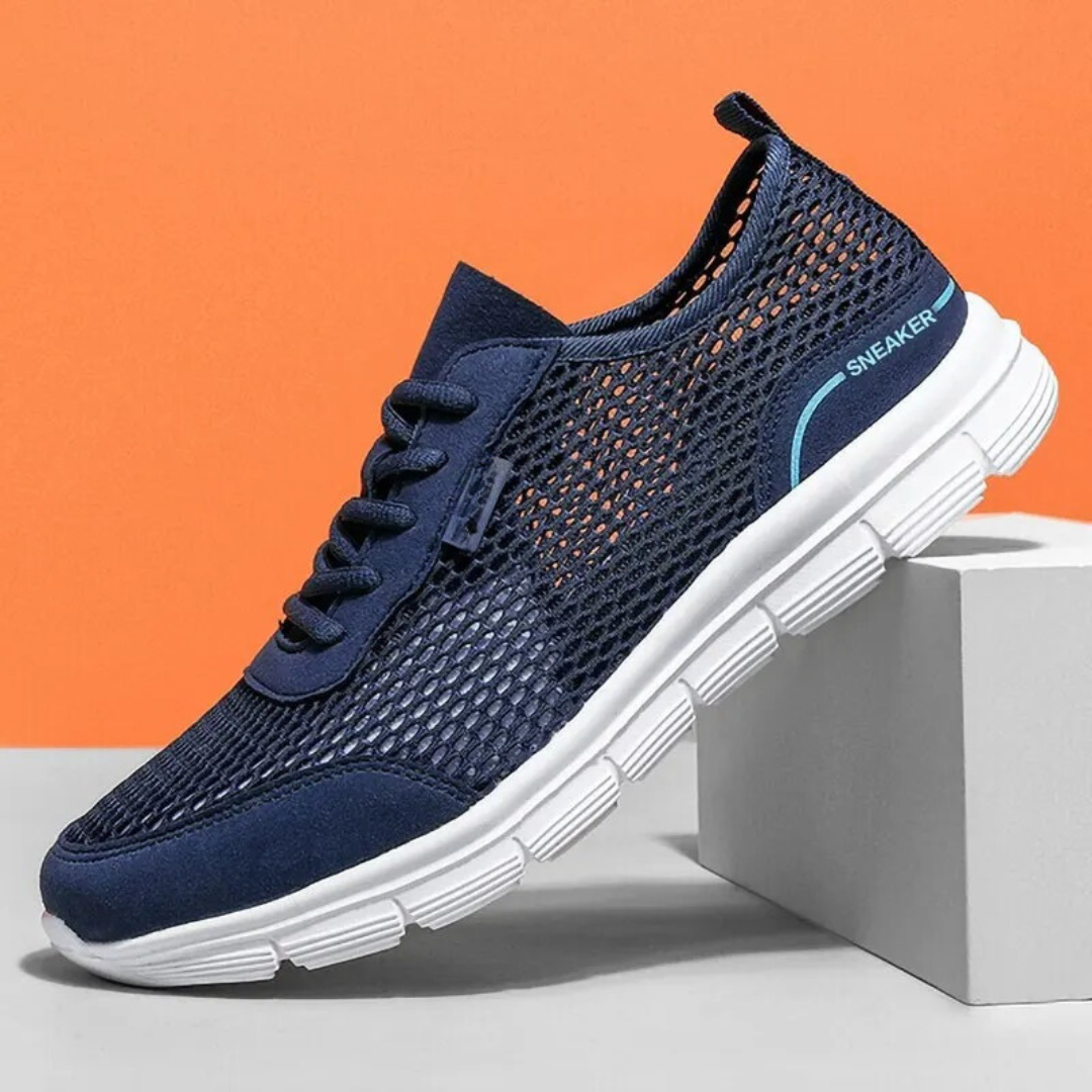 Mesh running shoes for men