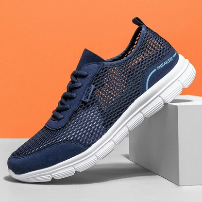 Mesh running shoes for men