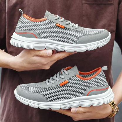 Mesh running shoes for men