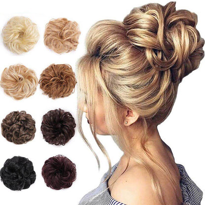 Messy bun hair scrunchie