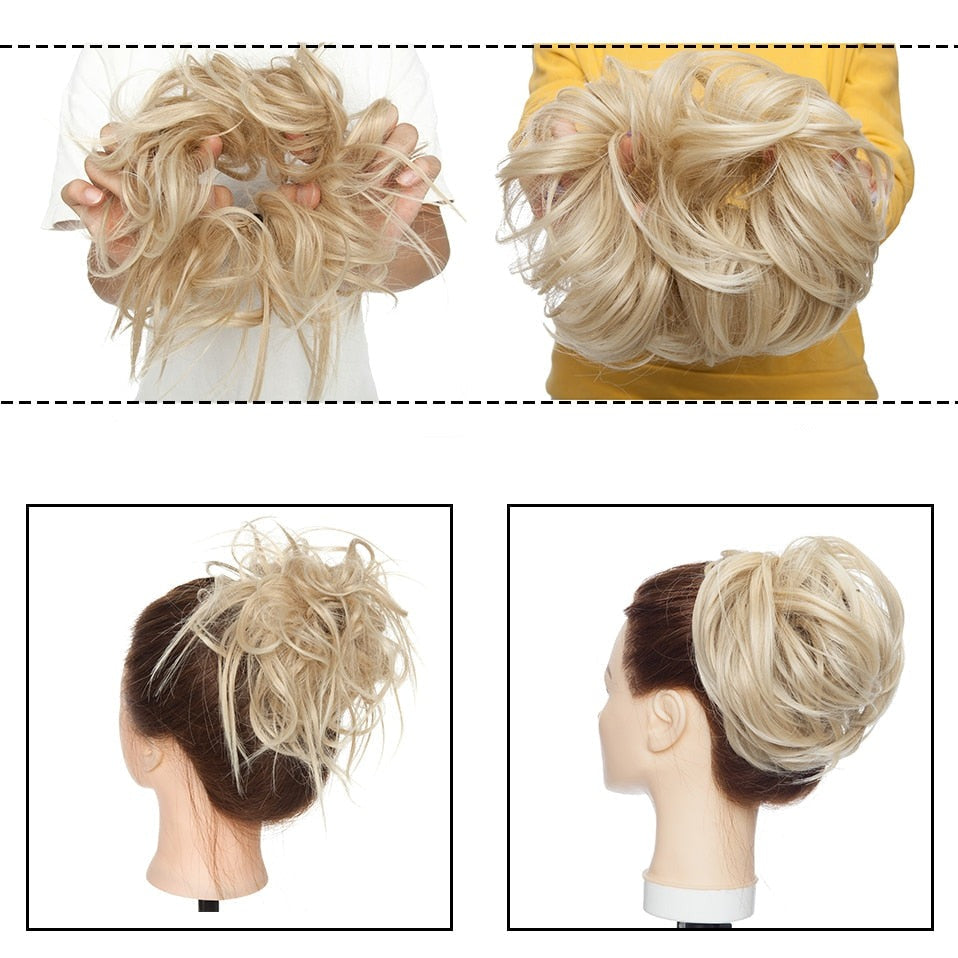 Messy bun hair scrunchie