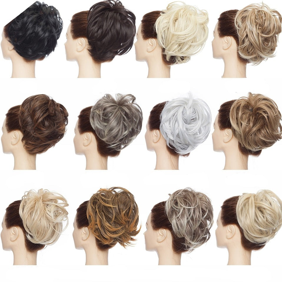 Messy bun hair scrunchie