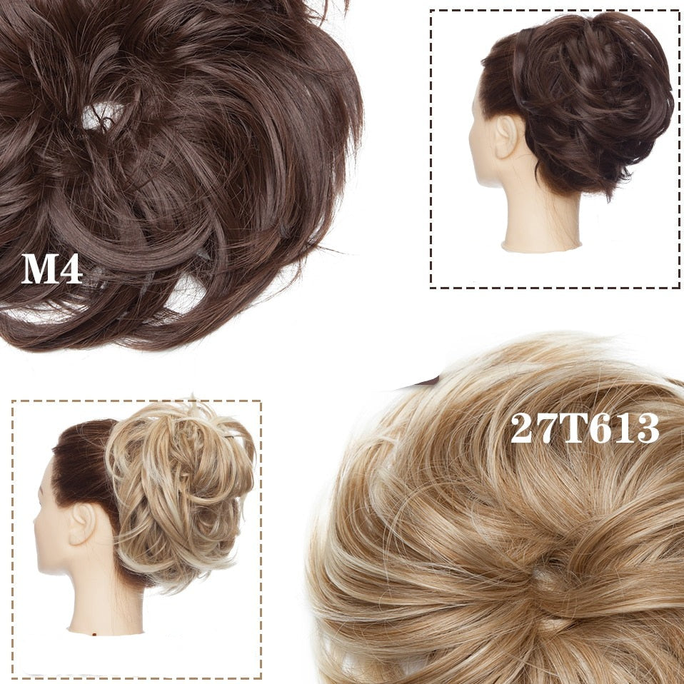 Messy bun hair scrunchie