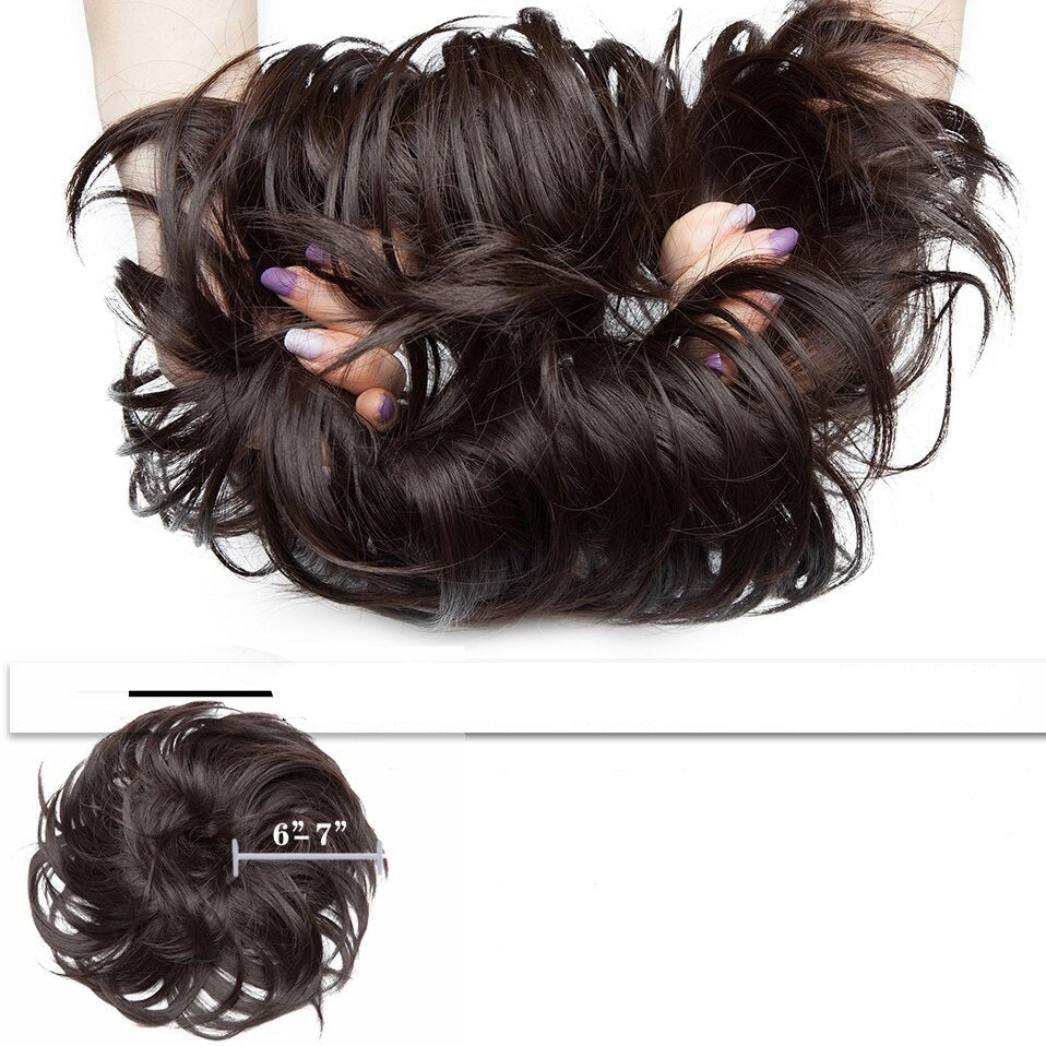 Messy bun hair scrunchie