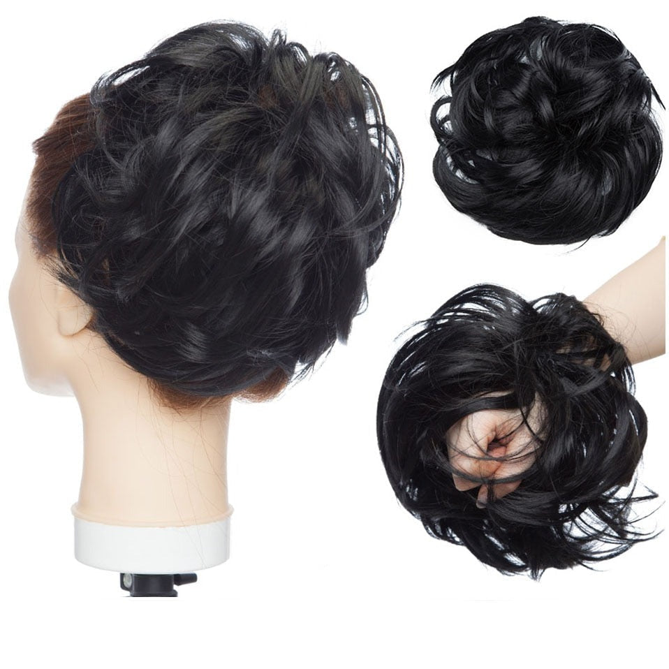 Messy bun hair scrunchie