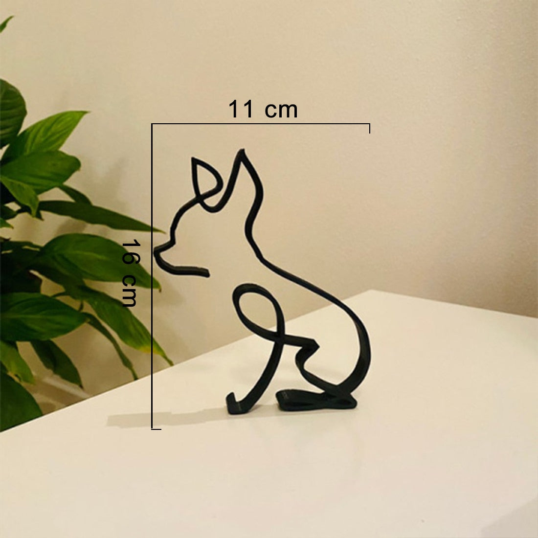 Minimalist Dog Art Sculpture