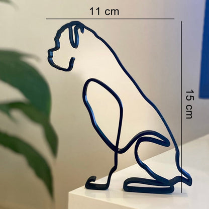 Minimalist Dog Art Sculpture