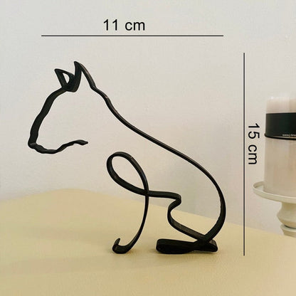 Minimalist Dog Art Sculpture