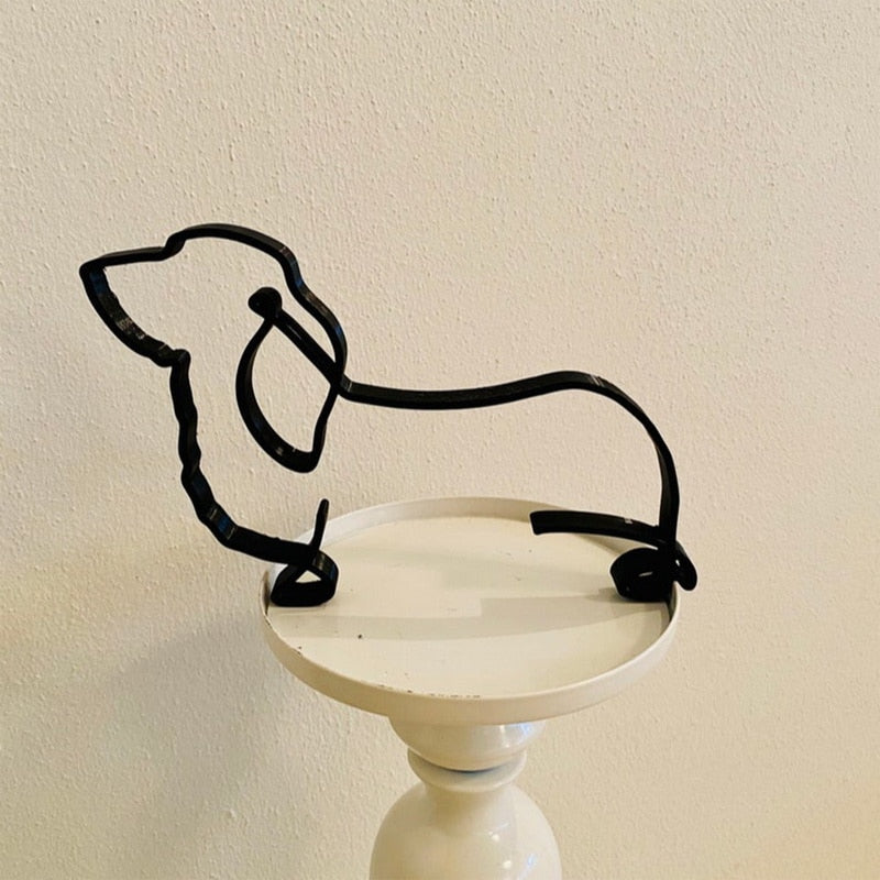 Minimalist Dog Art Sculpture
