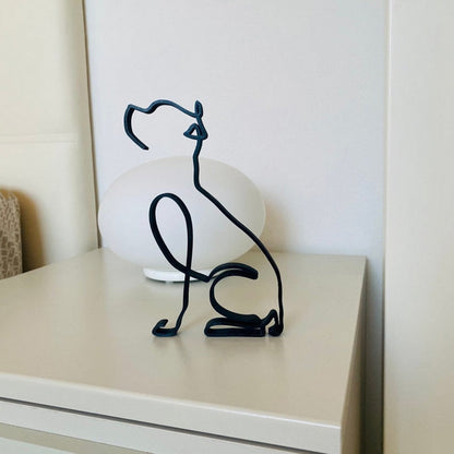 Minimalist Dog Art Sculpture