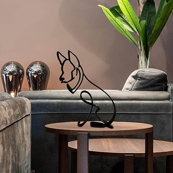 Minimalist Dog Art Sculpture