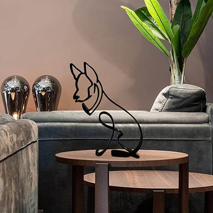 Minimalist Dog Art Sculpture