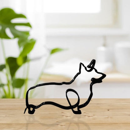 Minimalist Dog Art Sculpture