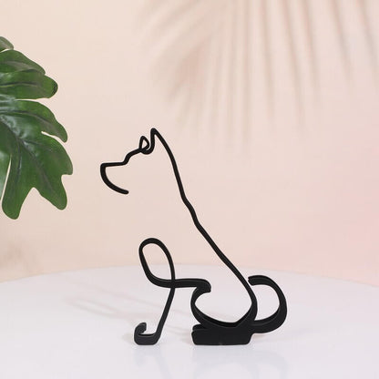 Minimalist Dog Art Sculpture