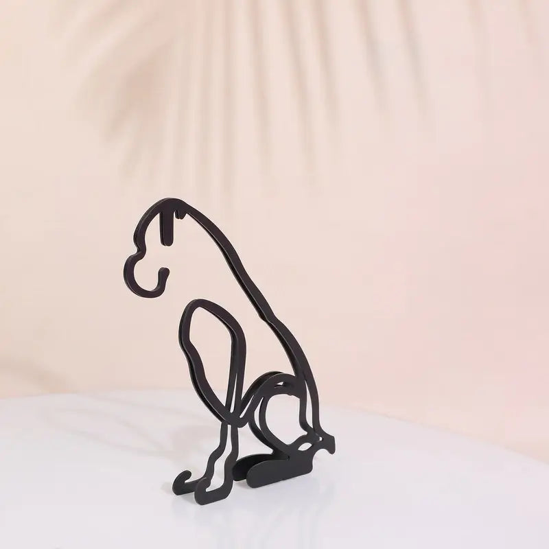 Minimalist Dog Art Sculpture