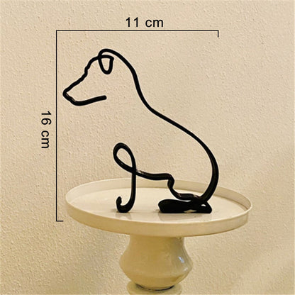 Minimalist Dog Art Sculpture