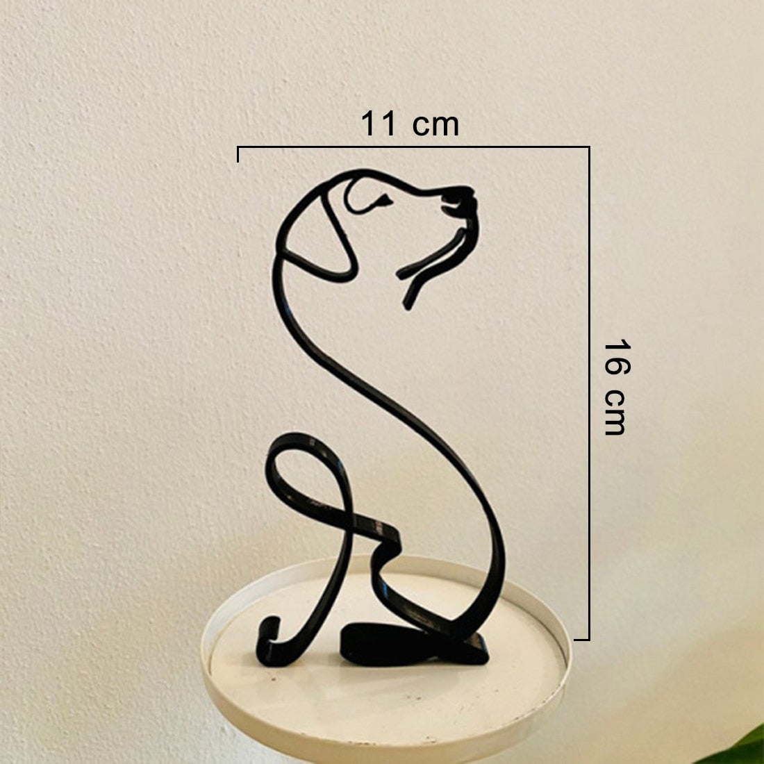 Minimalist Dog Art Sculpture