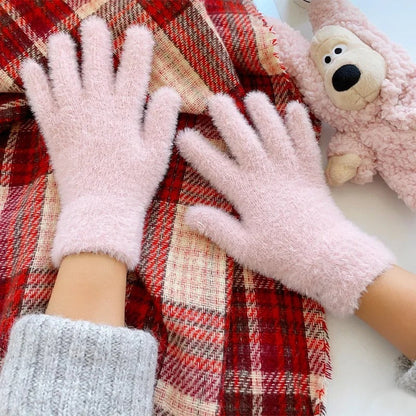 Mink Velvet Winter Gloves