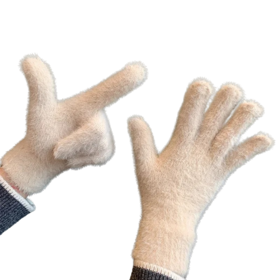 Mink Velvet Winter Gloves