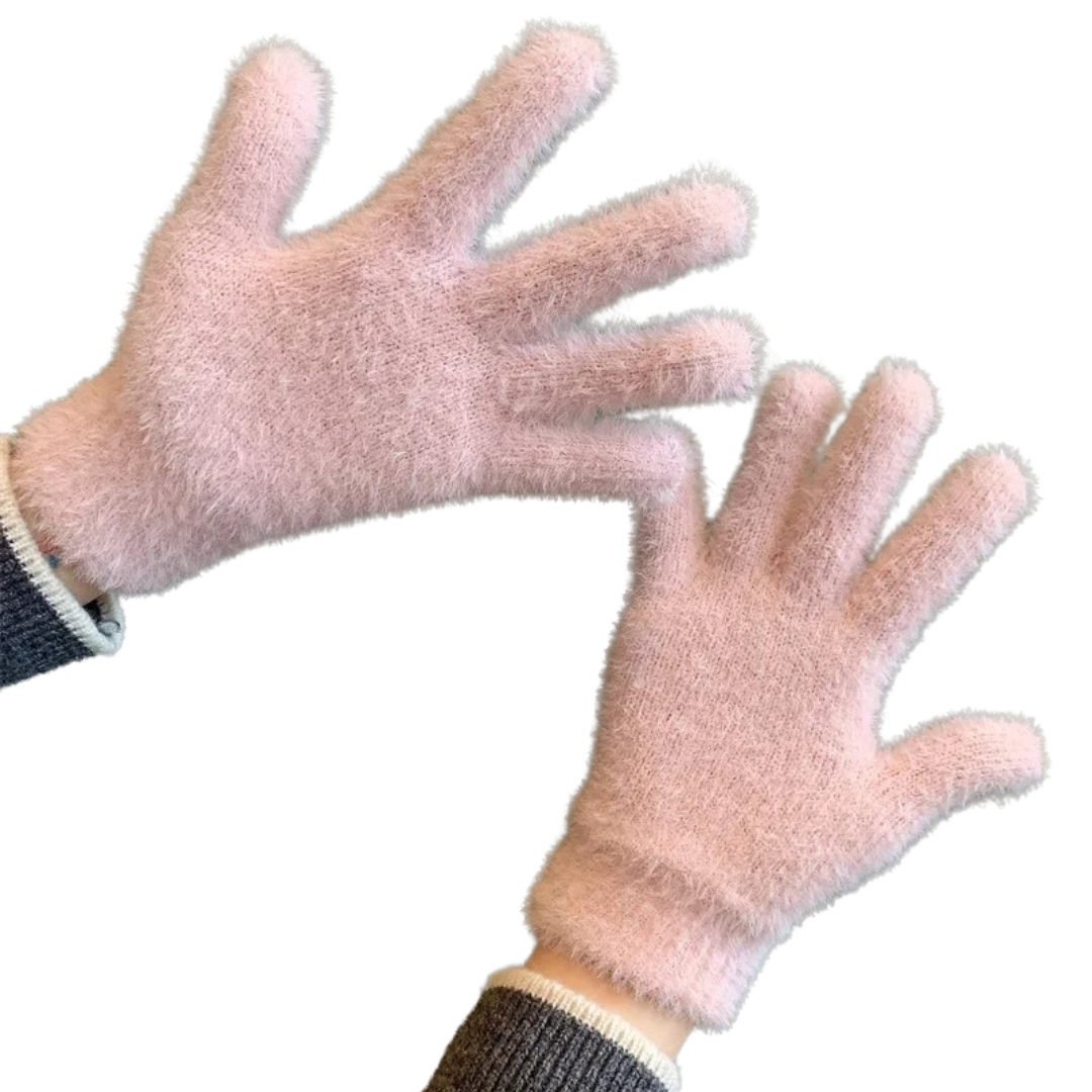 Mink Velvet Winter Gloves