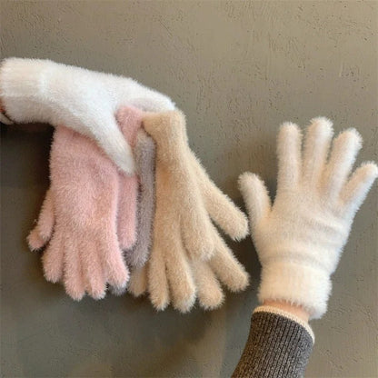 Mink Velvet Winter Gloves