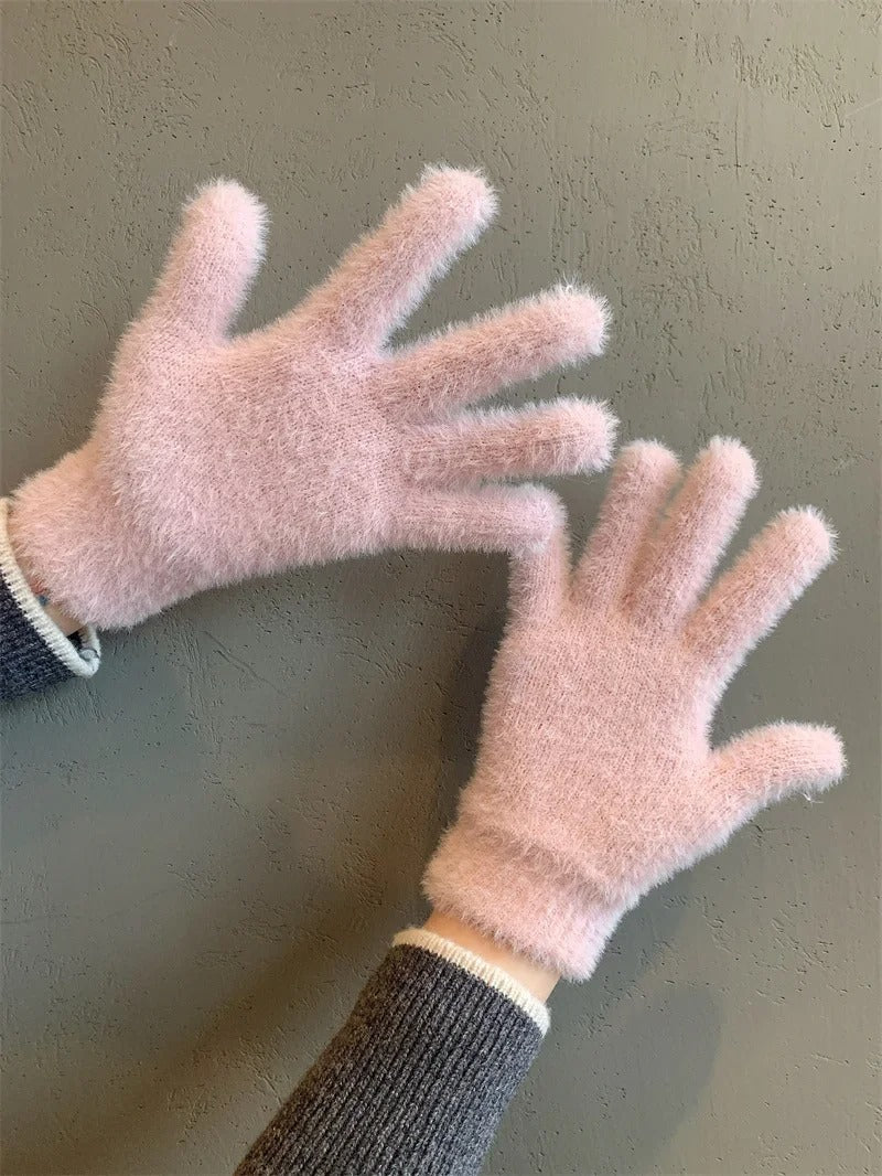 Mink Velvet Winter Gloves
