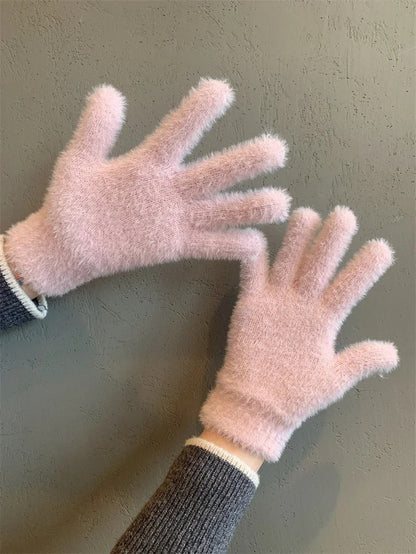 Mink Velvet Winter Gloves
