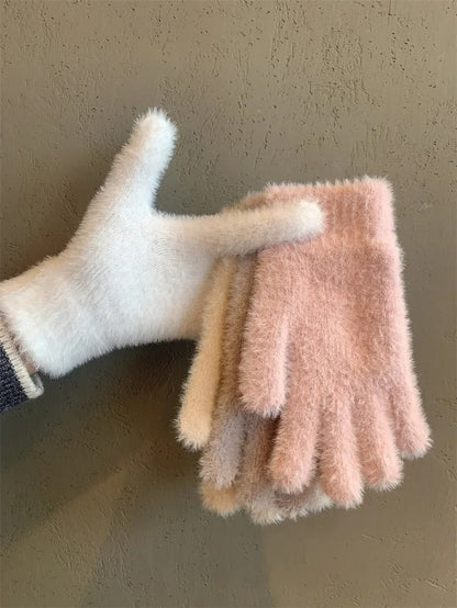 Mink Velvet Winter Gloves