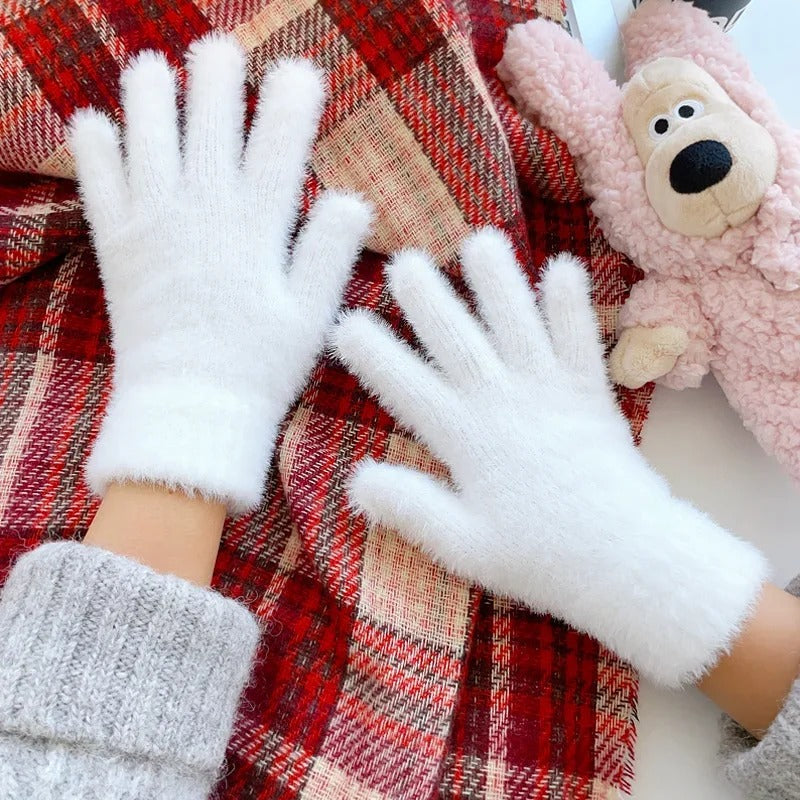 Mink Velvet Winter Gloves