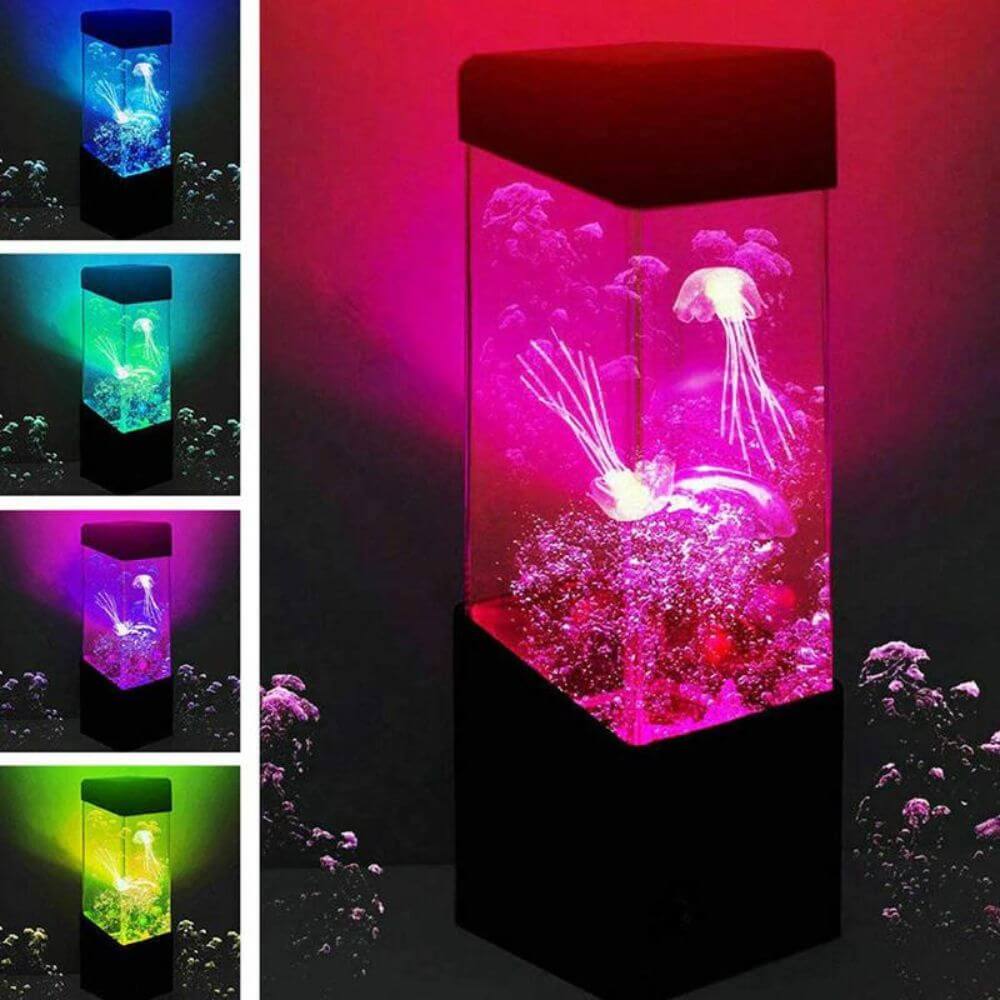 Multi-coloured Jellyfish Aquarium Lamp