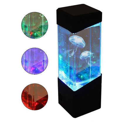 Multi-coloured Jellyfish Aquarium Lamp