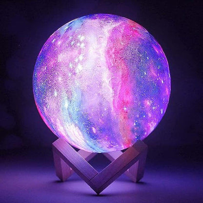 Multicoloured 3D Moon Lamp