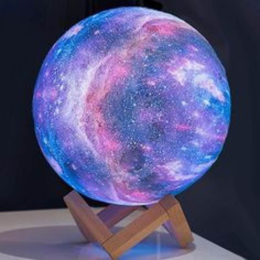 Multicoloured 3D Moon Lamp