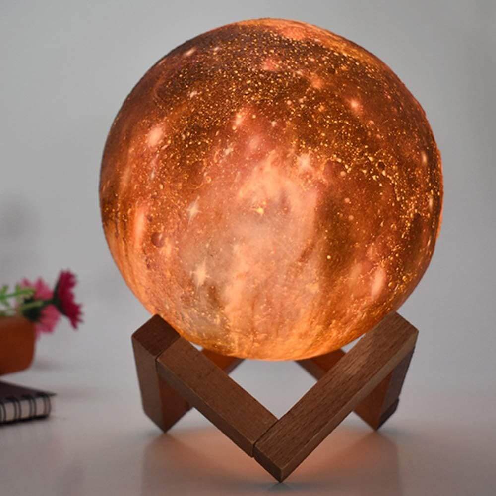 Multicoloured 3D Moon Lamp