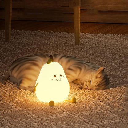 Multicoloured Speckled Pear Nightlight
