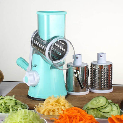 Multifunctional 3-blade vegetable slicer