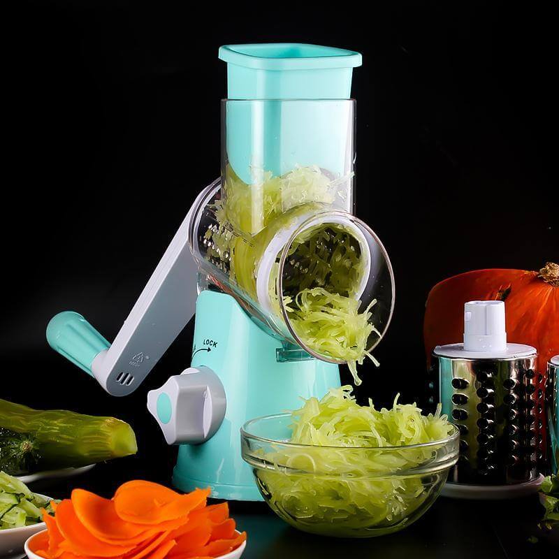 Multifunctional 3-blade vegetable slicer