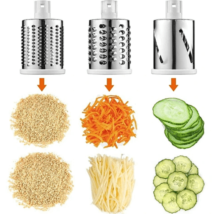 Multifunctional 3-blade vegetable slicer