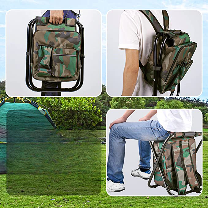 Multifunctional backpack chair for outdoor use