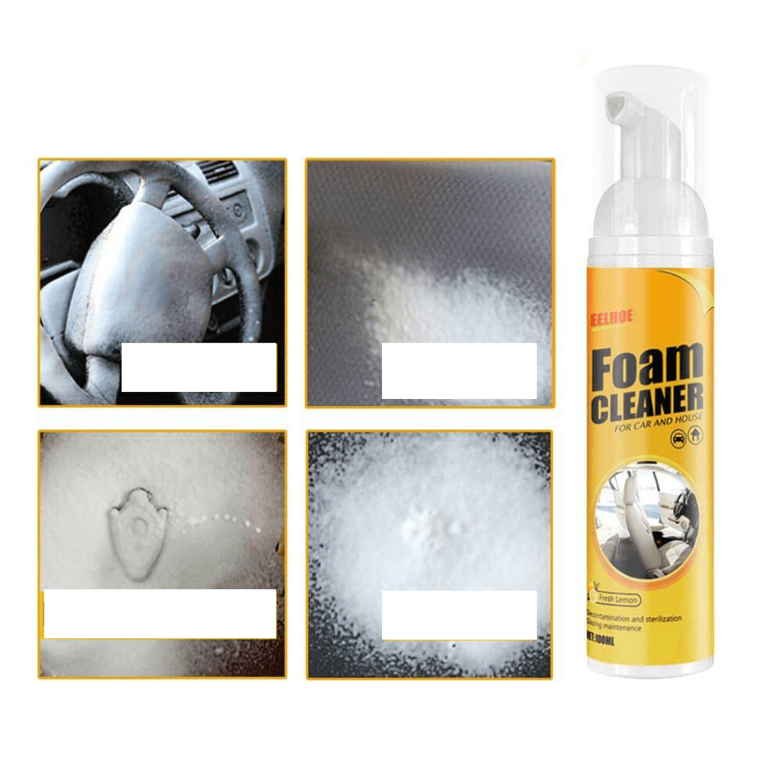 Multifunctional foam cleaning spray