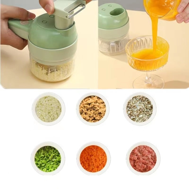 Multifunctional handheld vegetable slicer