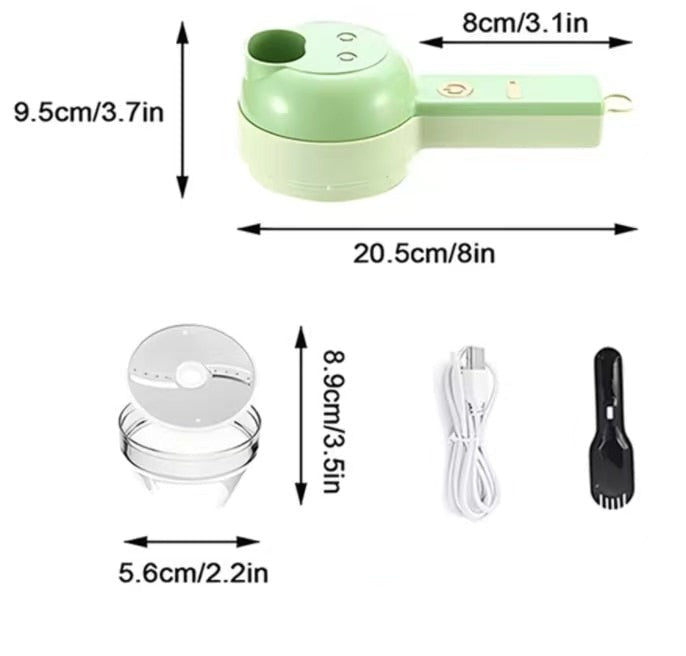 Multifunctional handheld vegetable slicer