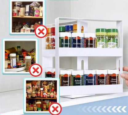 Multifunctional rotary storage rack