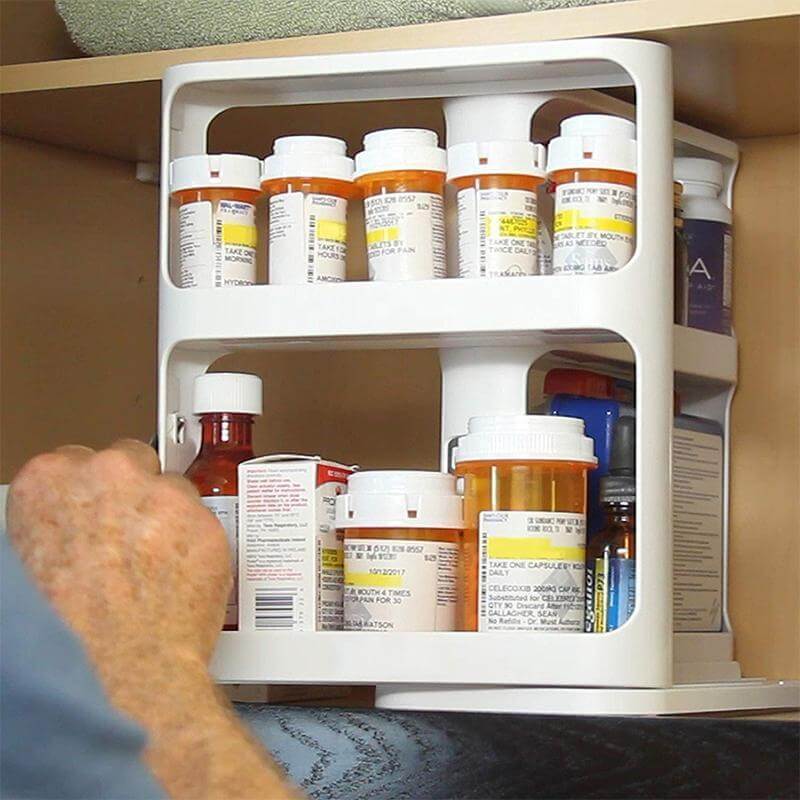 Multifunctional rotary storage rack