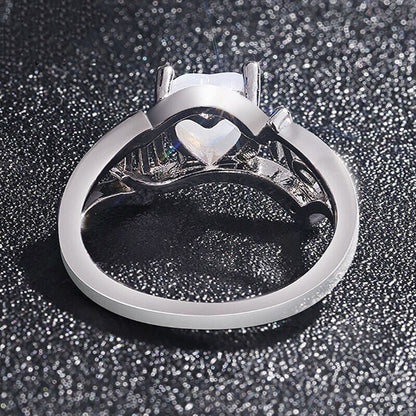 Mum Heart Opal Ring