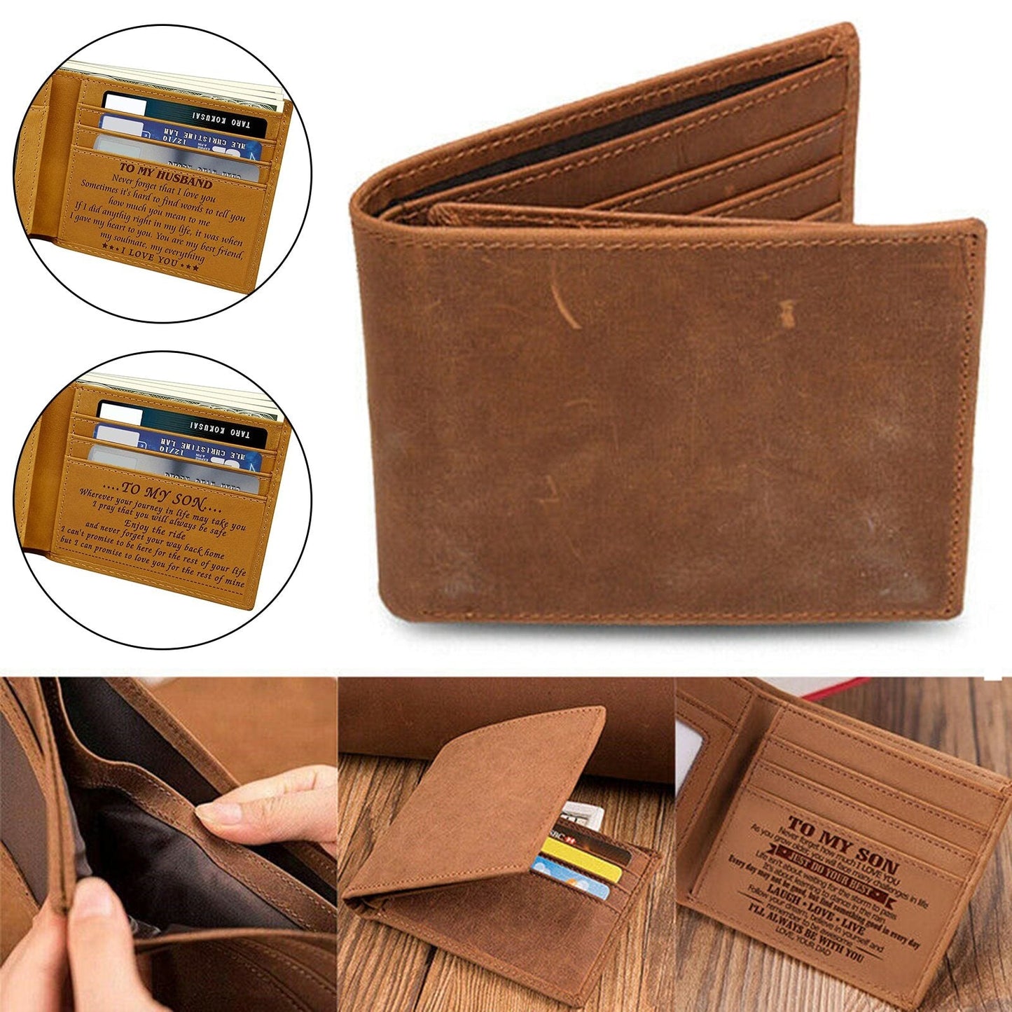 Mum to Son - Personalised Wallet