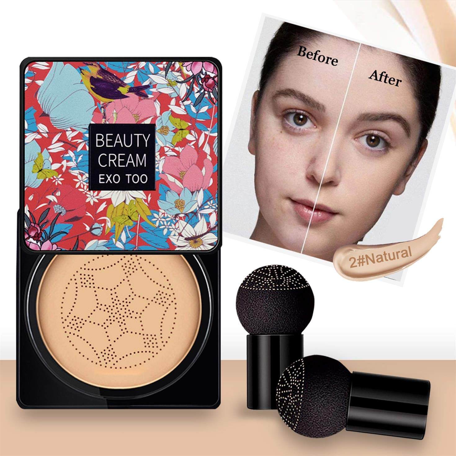 Mushroom Head Air Cushion CC Creme
